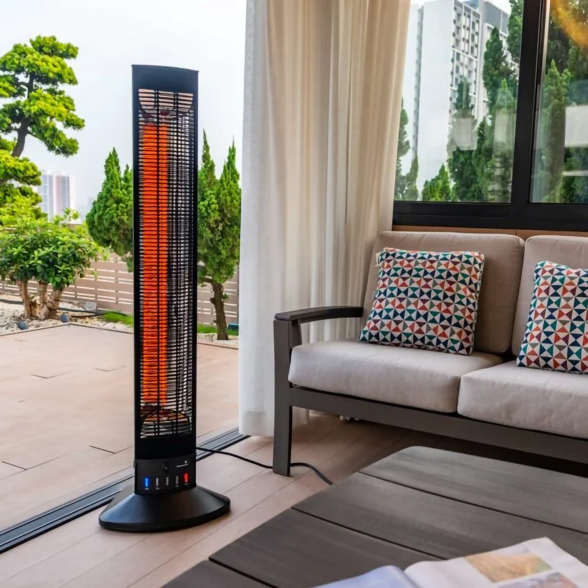 Space Heater Free Standing Halogen Patio Heater Hacienda Lume La