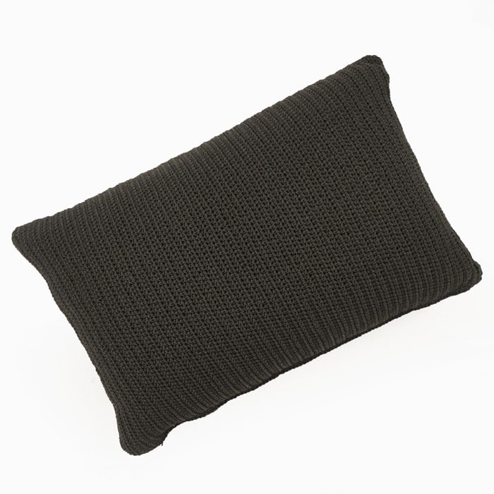 Rectangular Pillow Gigi Rectangle Crochet Pillow (Black) | Home Décor | Throw Pillows