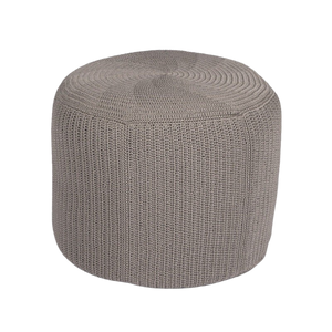 Design Warehouse - 127439 - Gigi Outdoor Ottoman Round  - Pebble cc