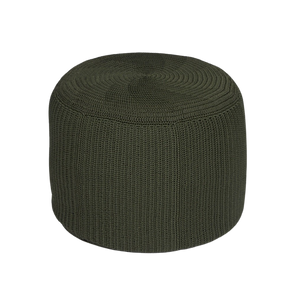 Design Warehouse - 127438 - Gigi Outdoor Ottoman Round  - Moss cc