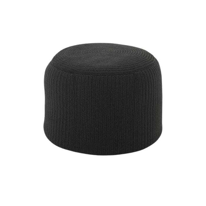 Design Warehouse - 126226 - Gigi Outdoor Ottoman Round  - Lava cc