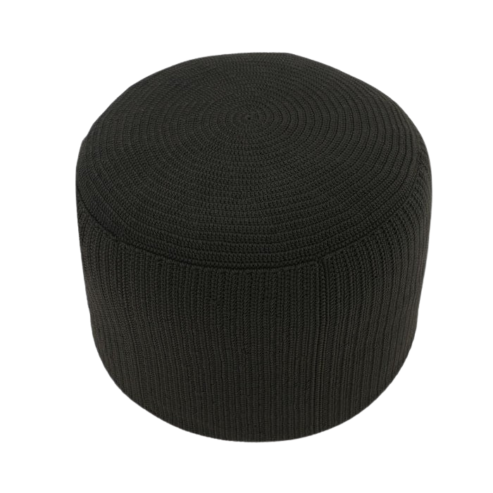 Design Warehouse - 126226 - Gigi Outdoor Ottoman Round  - Lava cc