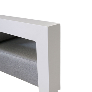 Design Warehouse - 126885 - Granada Aluminum Outdoor Sofa  - White cc