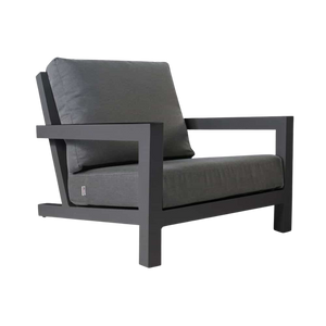 Design Warehouse - 126882 - Granada Aluminum Outdoor Club Chair  - Charcoal cc