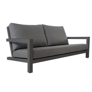Design Warehouse - 126884 - Granada Aluminum Outdoor Sofa  - Charcoal cc