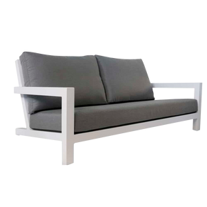Design Warehouse - 126885 - Granada Aluminum Outdoor Sofa  - White cc