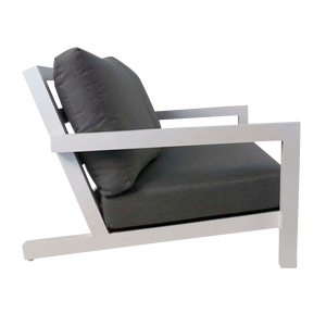 Design Warehouse - 126885 - Granada Aluminum Outdoor Sofa  - White cc cc