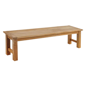 Design Warehouse - Hampton Teak Backless Outdoor Bench 124123 42211506389291- cc