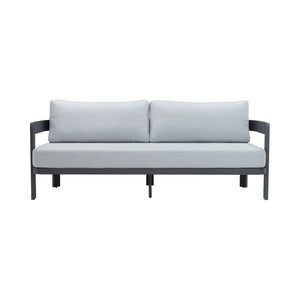 Hawaii Outdoor Aluminium 3-Seater Sofa – front view