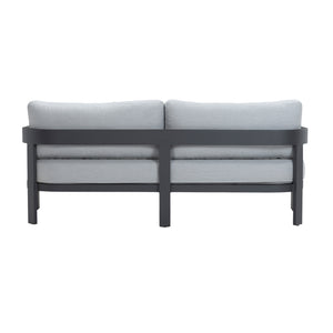 Hawaii Outdoor Aluminium 3-Seater Sofa – straight rear view