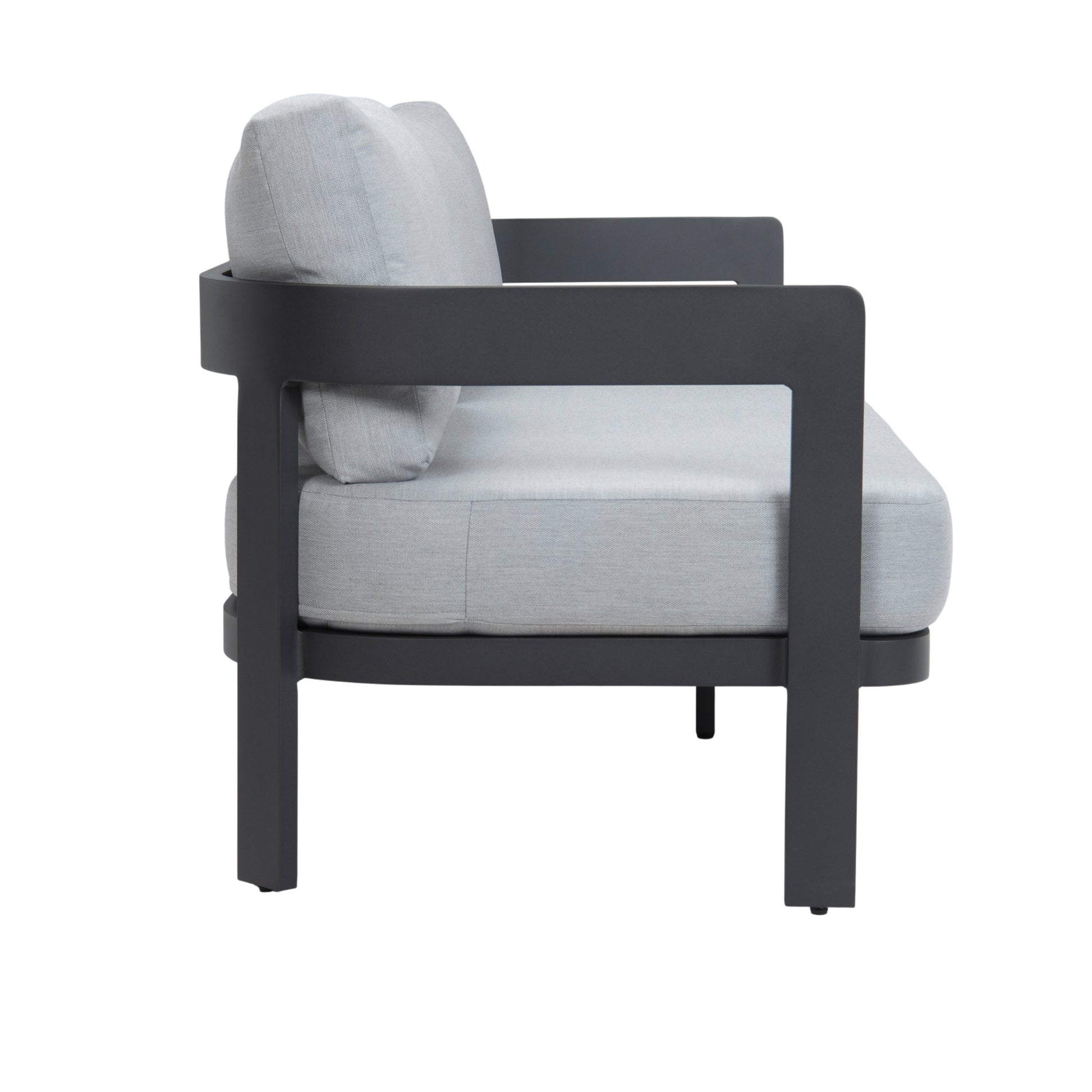 Hawaii Outdoor Aluminium 3-Seater Sofa – side view