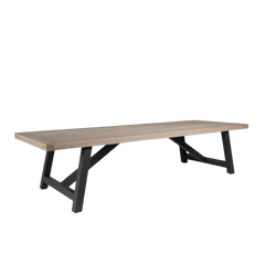 Design Warehouse - Hobson Outdoor Reclaimed Teak Dining Table 127374 127372