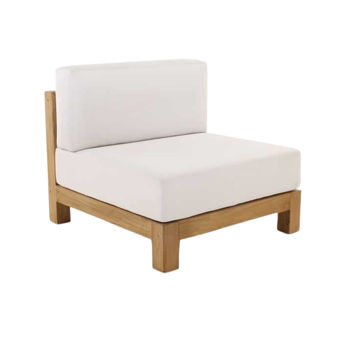 Design Warehouse - Ibiza Teak Sectional Centre Chair 42146983903531- cc