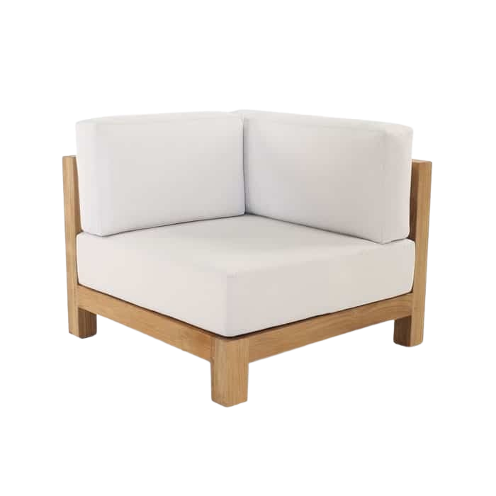 Design Warehouse - Ibiza Teak Sectional Corner Chair 42146985279787- cc