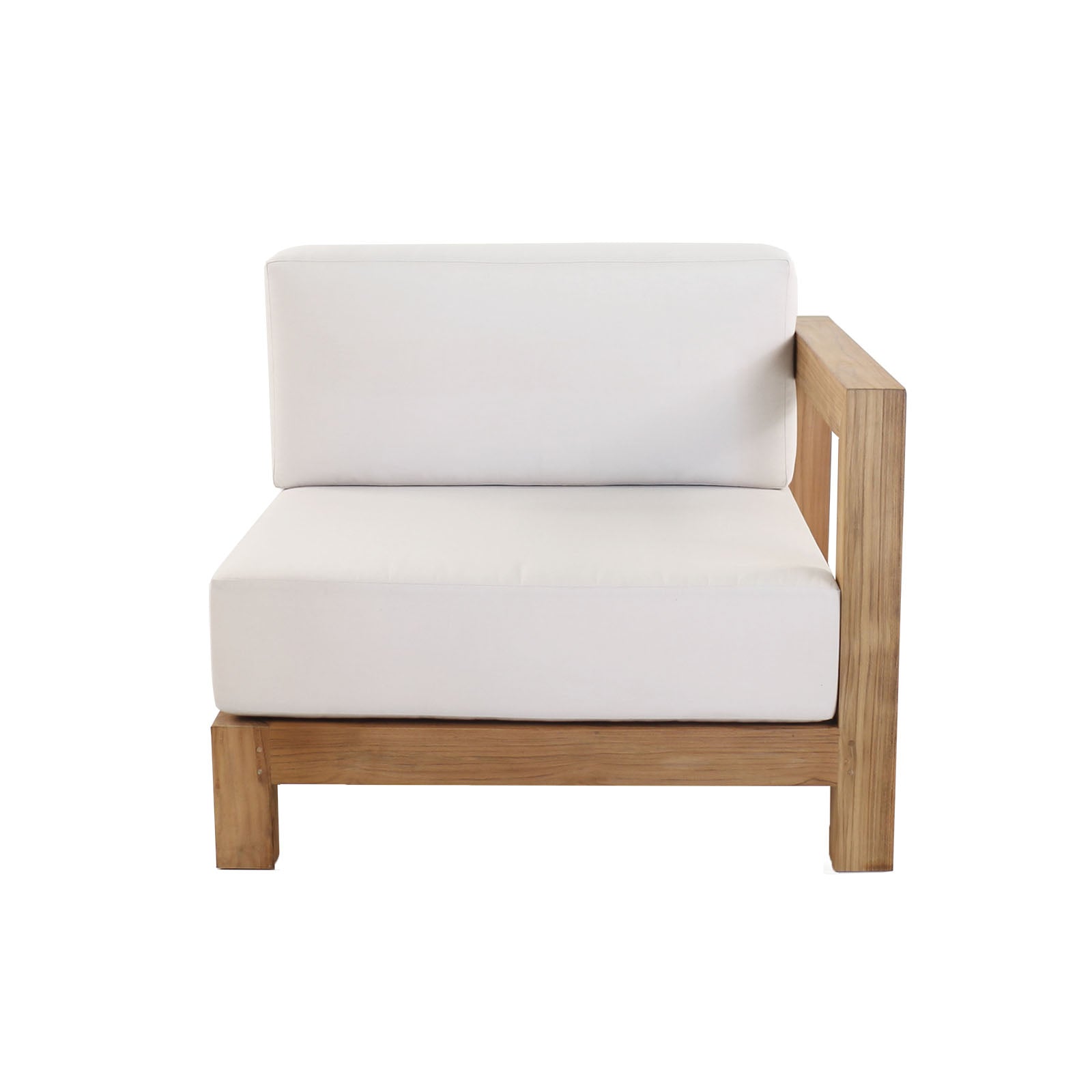 Ibiza Outdoor Teak Left-Arm Sectional Chair