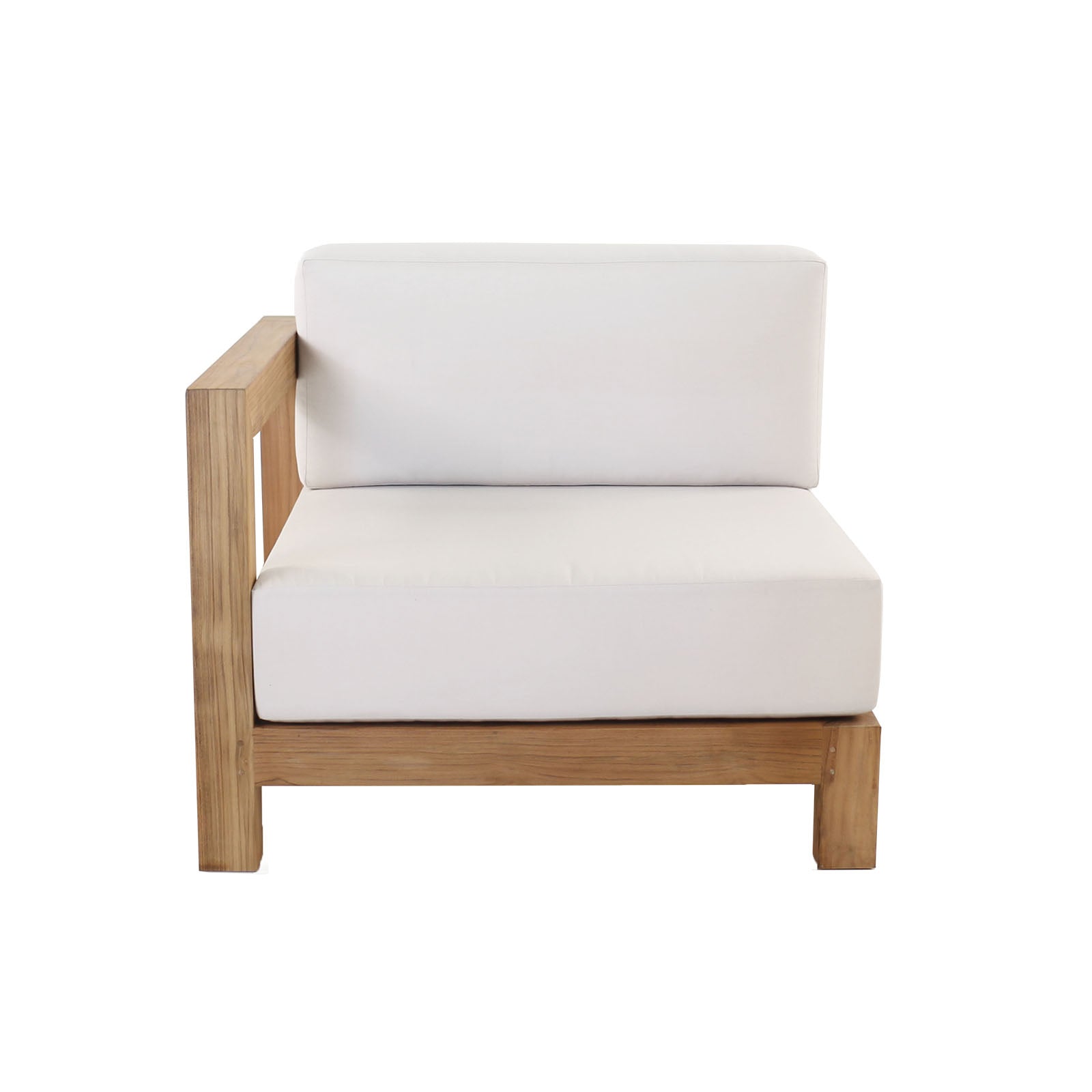 Ibiza Outdoor Teak Right-Arm Sectional Chair