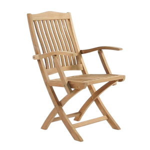 Design Warehouse - Kensington Teak Folding Dining Arm Chair 42031656632619- cc