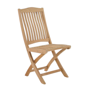 Design Warehouse - Kensington Teak Folding Dining Side Chair 42031657845035- cc