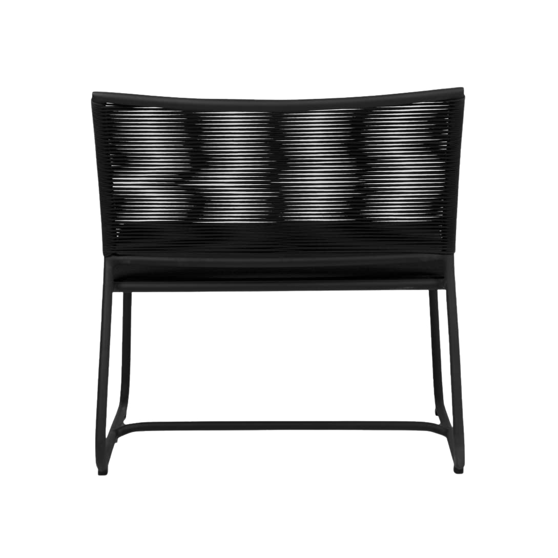 Design Warehouse - 127344 - Komodo Outdoor Relaxing Chair (Black)  - Black cc