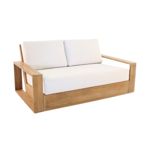 Design Warehouse - Kuba Teak Outdoor Loveseat 42147077390635- cc