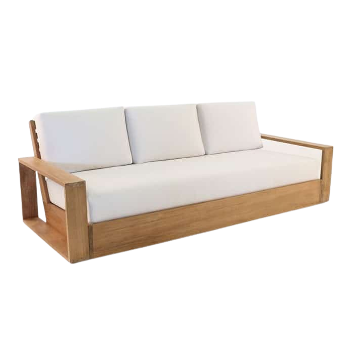 Design Warehouse - Kuba Teak Outdoor Sofa 42147079520555- cc