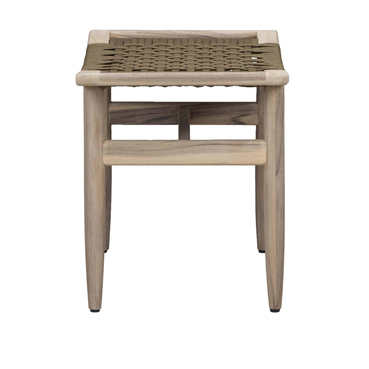 Stool With Rope Leo Outdoor Teak and Rope Stool | Design Warehouse