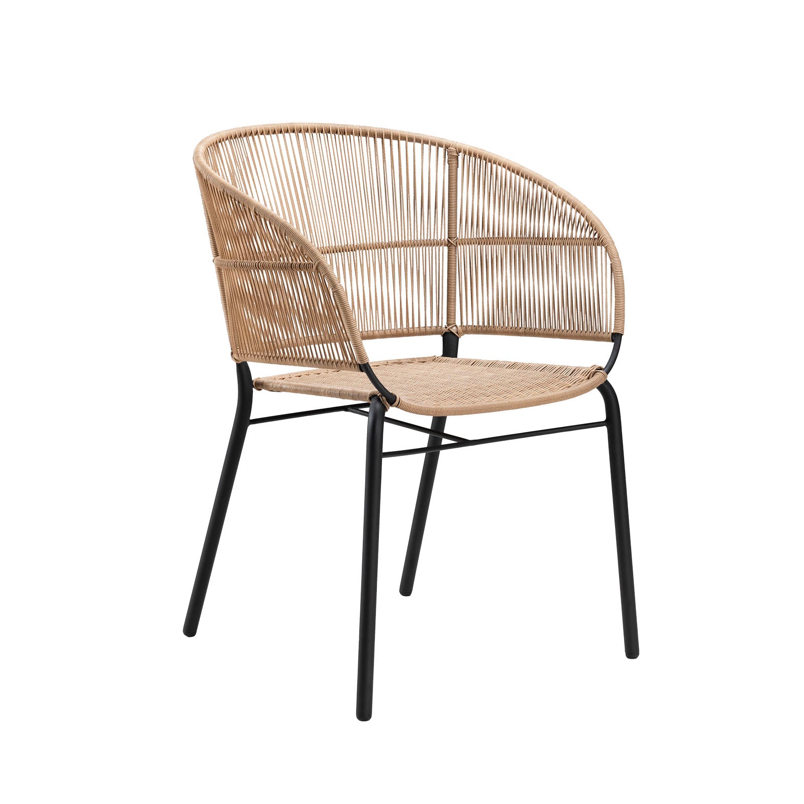 Louis wicker dining armchair natural 128135