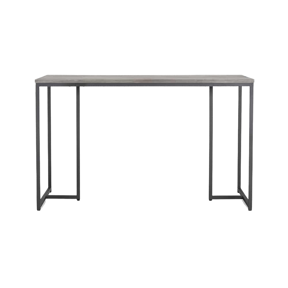 Design Warehouse - Maddie Outdoor Teak and Aluminum Bar Table 42147164717355- cc