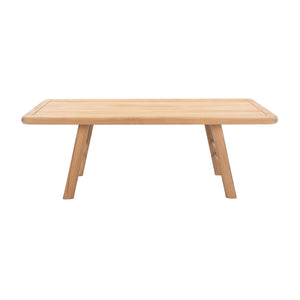 Matira teak coffee table. Side view.