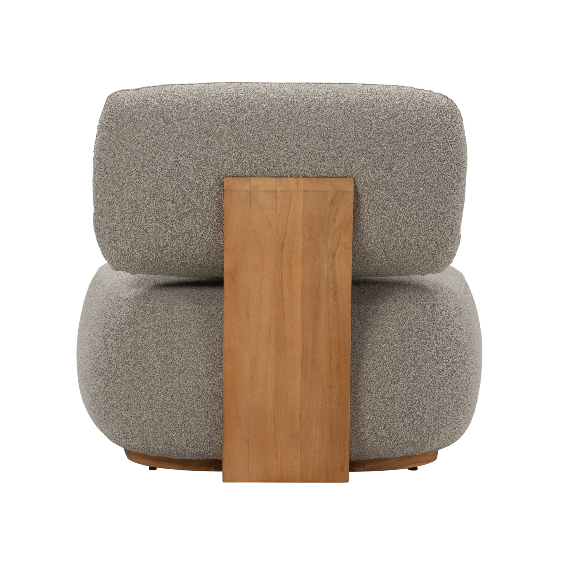 Menton teak lounge chair. Rear view.