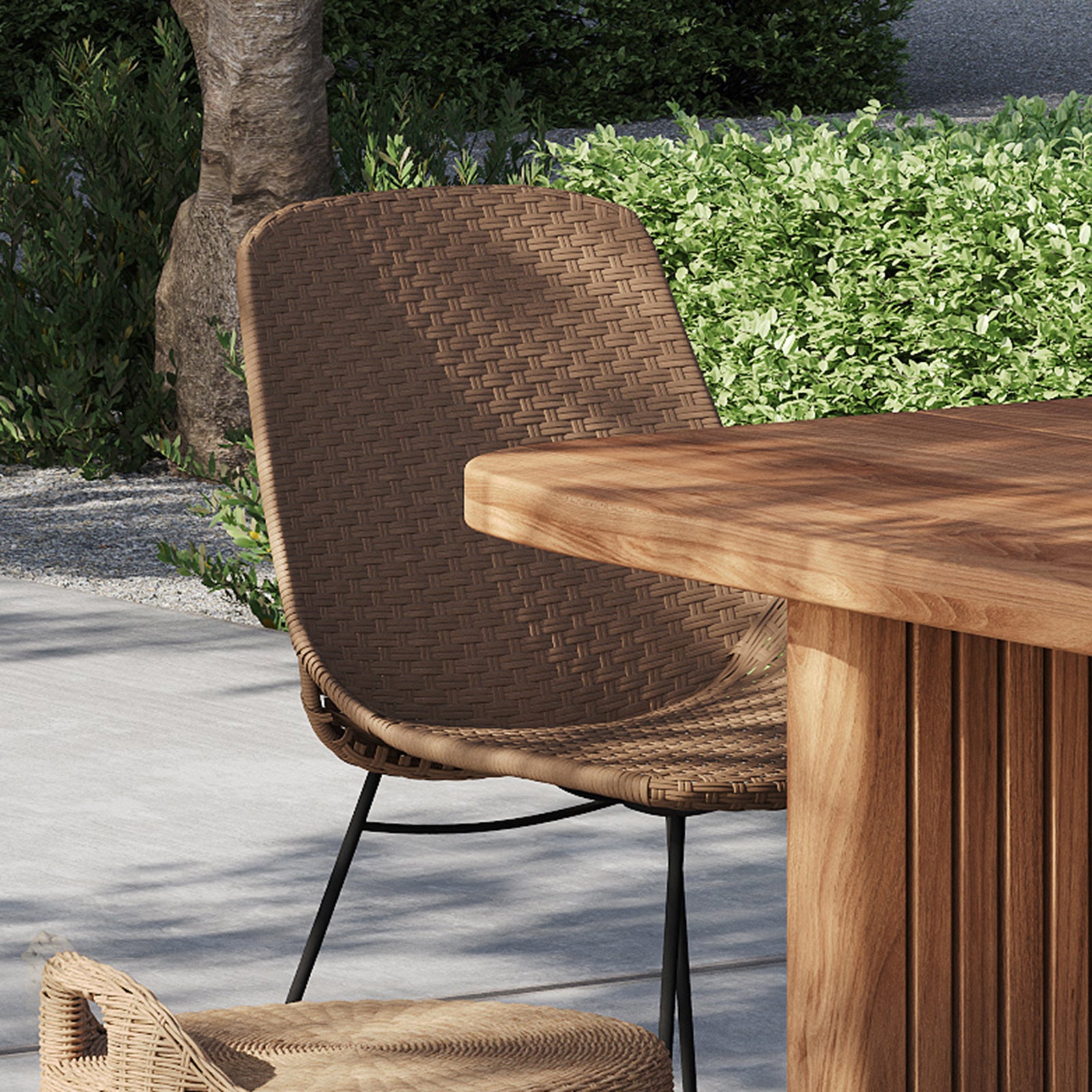 Mia Outdoor Wicker Dining Side Chair
