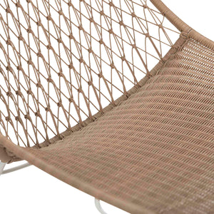 Design Warehouse - 128343 - Milly Outdoor Relaxing Chair  - Natural / Stonewhite