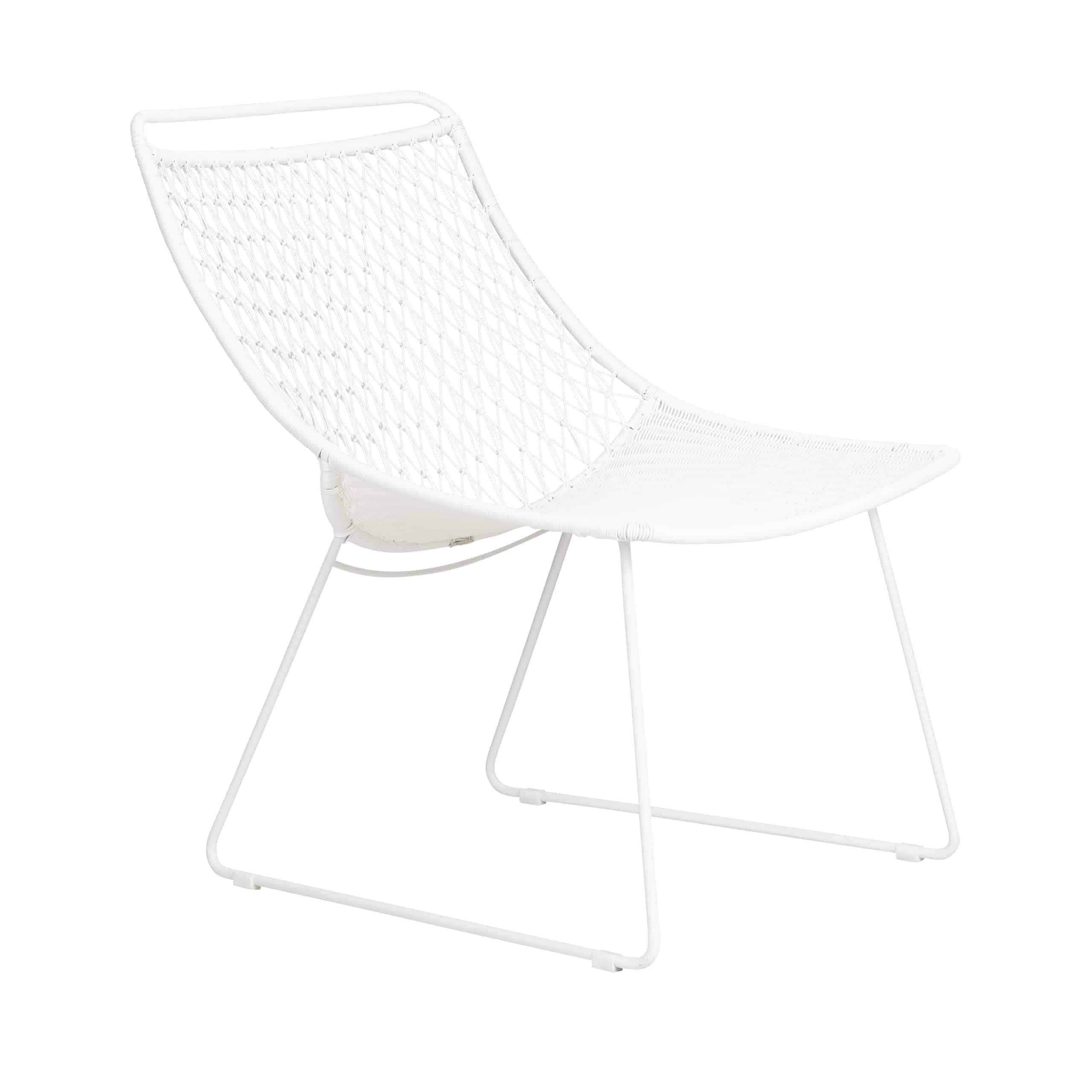 Design Warehouse - 128403 - Milly Outdoor Relaxing Chair  - Stonewhite