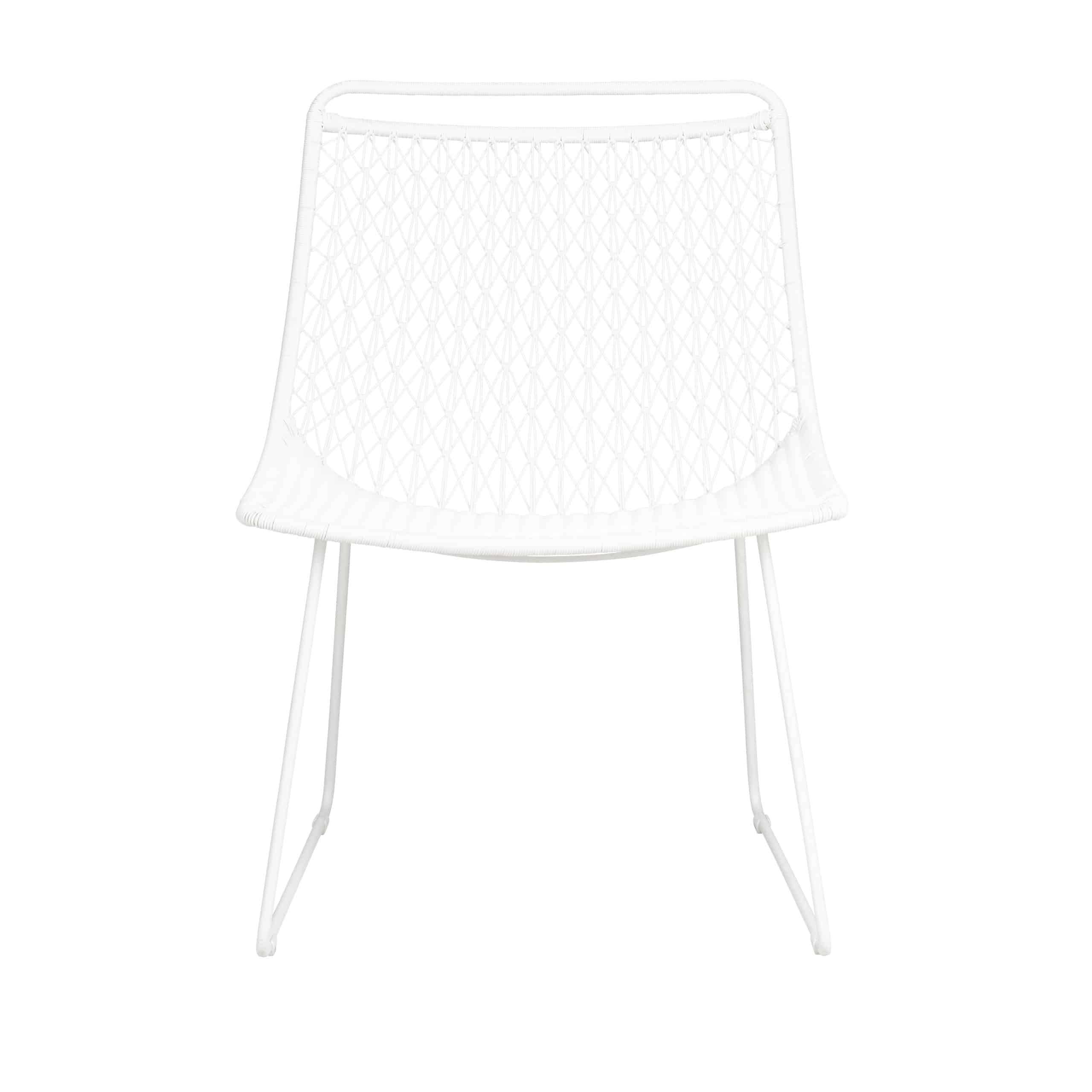 Design Warehouse - 128403 - Milly Outdoor Relaxing Chair  - Stonewhite