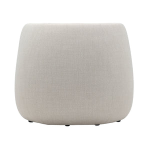 Monaco high-back lounge chair with deep plush back cushion. Rear view.