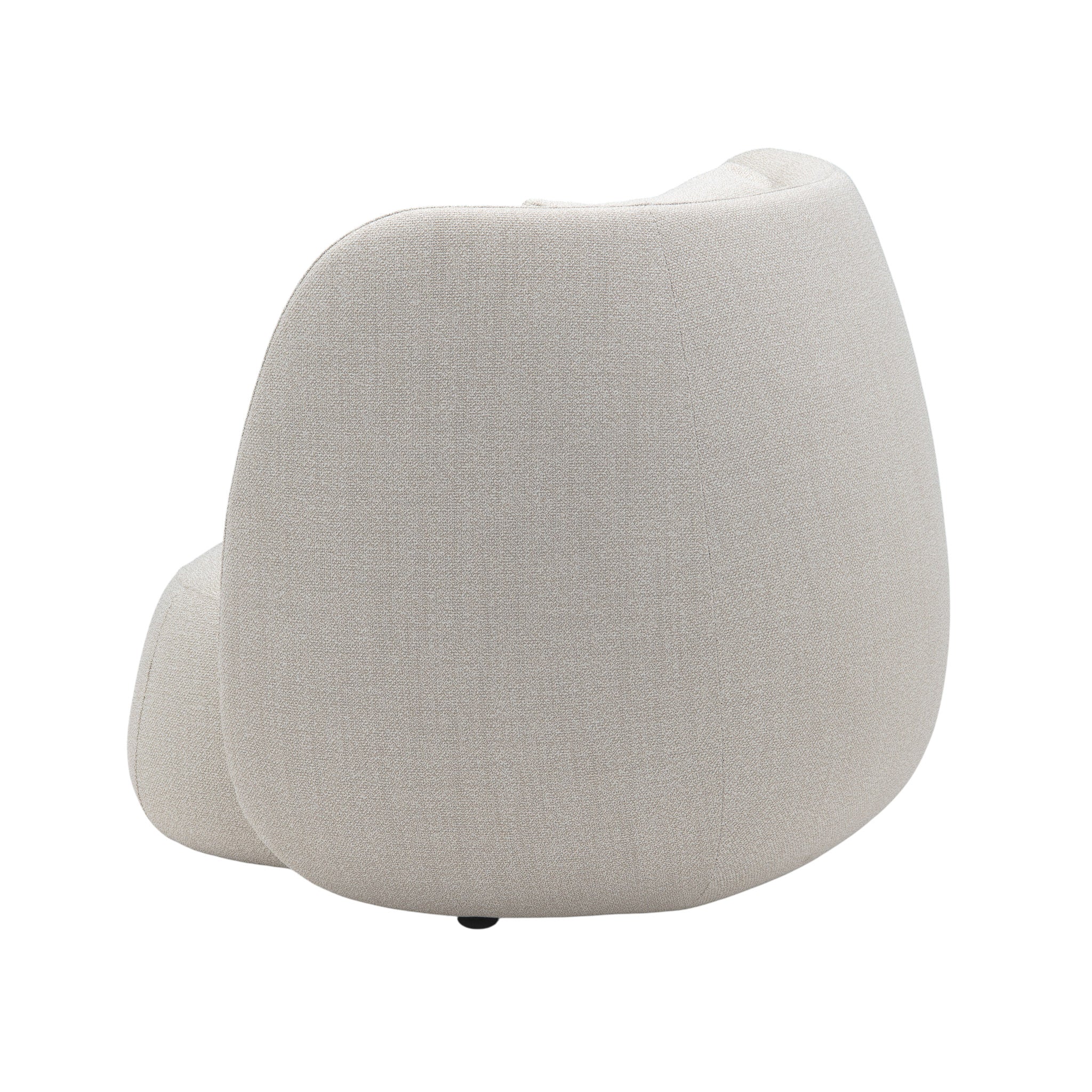 Monaco high-back lounge chair with deep plush back cushion. Rear angle view.