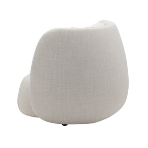 Monaco high-back lounge chair with deep plush back cushion. Rear angle view.