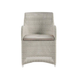 Design Warehouse - 124410 - Moni Wicker Dining Chair  - Whitewash cc