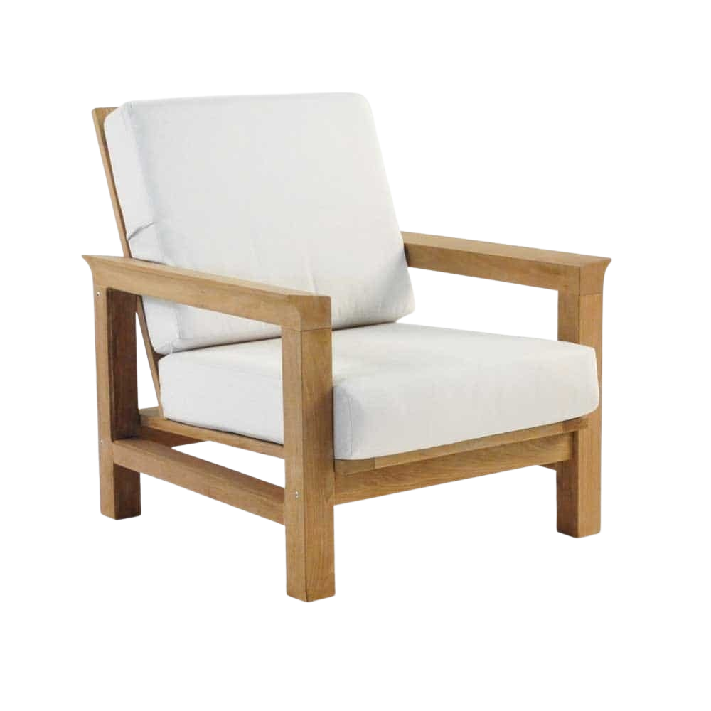 Design Warehouse - Monterey Teak Outdoor Club Chair 42147236151595- cc