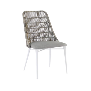 Design Warehouse - 125648 - Morgan Outdoor Wicker Dining Chair  - Stonewash cc