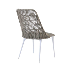 Design Warehouse - 125648 - Morgan Outdoor Wicker Dining Chair  - Stonewash cc