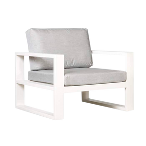 Design Warehouse - 126400 - Mykonos Outdoor Club Chair  - White cc