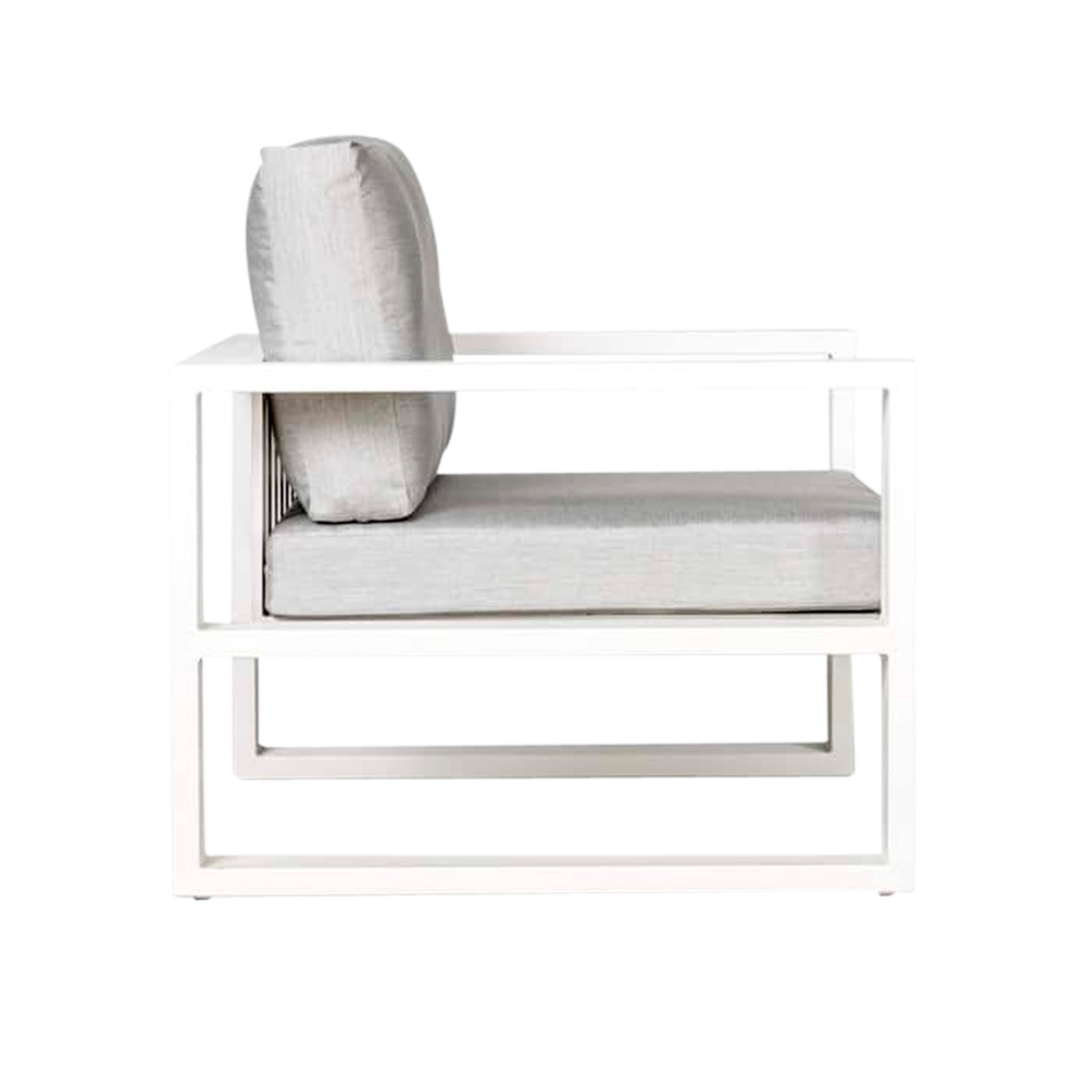 Design Warehouse - 126400 - Mykonos Outdoor Club Chair  - White cc