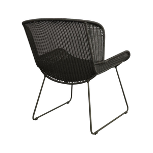 Design Warehouse - 127021 - Nairobi Pure Wicker Relaxing Chair  - Black cc