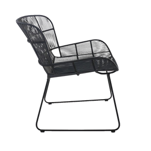 Design Warehouse - 126208 - Nairobi Woven Relaxing Chair  - Black cc