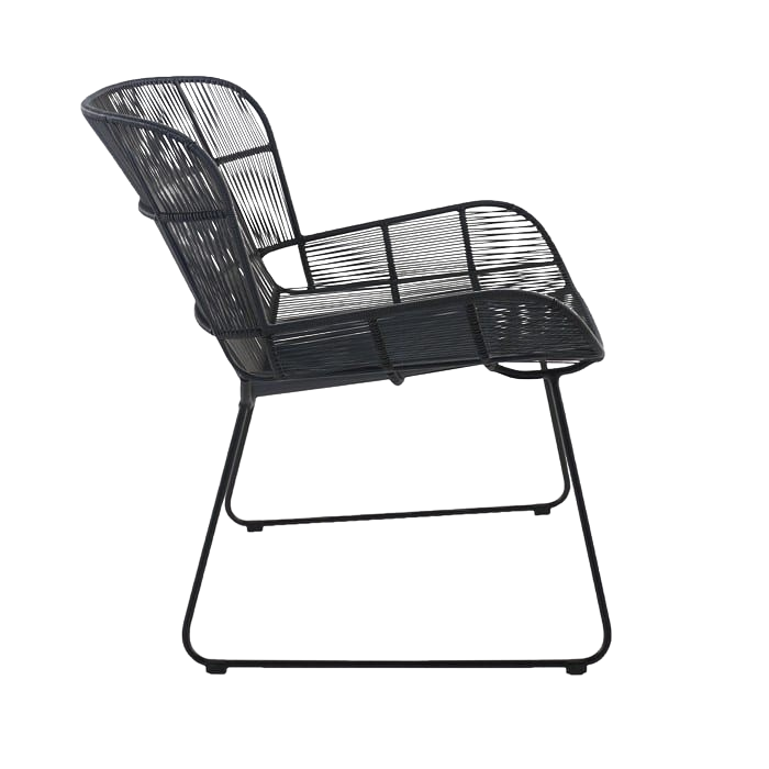 Design Warehouse - 126208 - Nairobi Woven Relaxing Chair  - Black cc