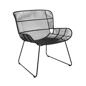 Design Warehouse - 126208 - Nairobi Woven Relaxing Chair  - Black cc