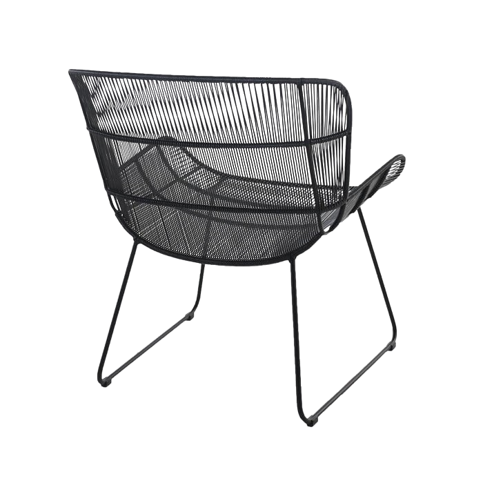 Design Warehouse - 126208 - Nairobi Woven Relaxing Chair  - Black cc