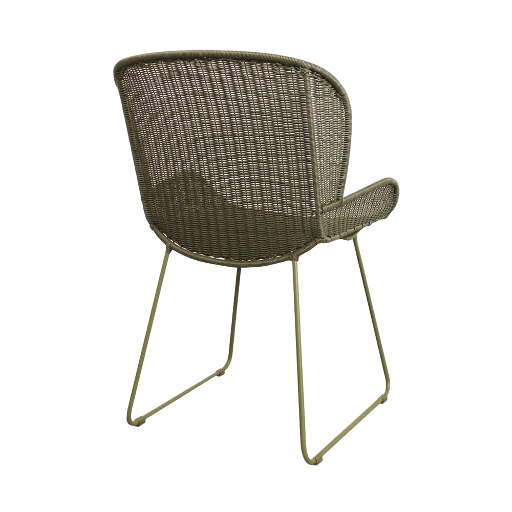 Design Warehouse Nairobi Pure Wicker Dining Chair Moss 127019