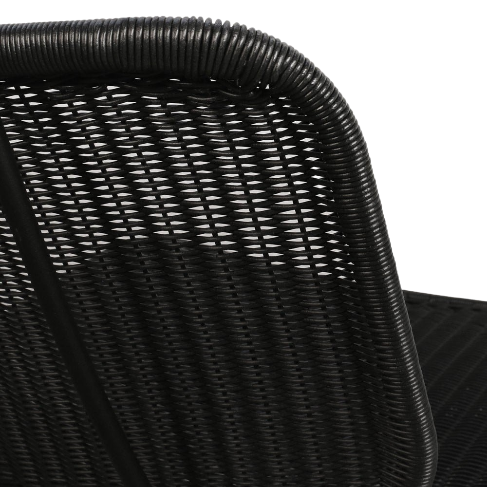 Design Warehouse - 127021 - Nairobi Pure Wicker Relaxing Chair  - Black cc